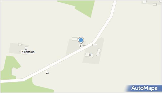 Budy Kraszewskie, Budy Kraszewskie, 34, mapa Budy Kraszewskie