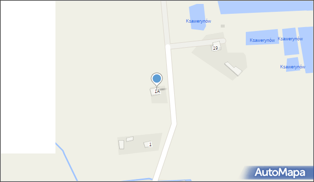 Budy Krępskie, Budy Krępskie, 1A, mapa Budy Krępskie