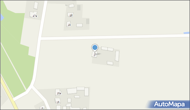 Budy Kupientyńskie, Budy Kupientyńskie, 17, mapa Budy Kupientyńskie