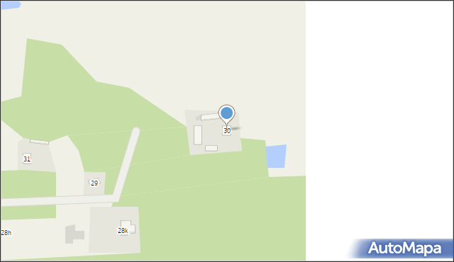 Budy Kupientyńskie, Budy Kupientyńskie, 30, mapa Budy Kupientyńskie