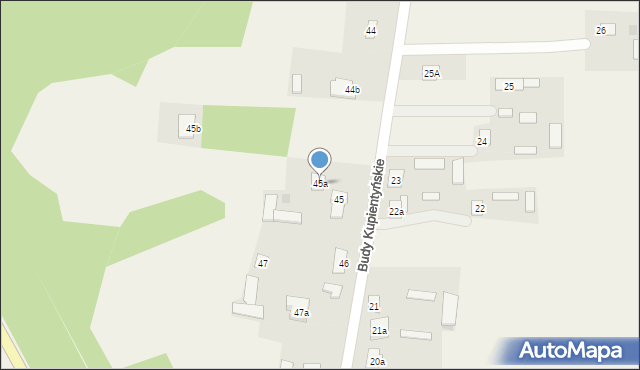 Budy Kupientyńskie, Budy Kupientyńskie, 45a, mapa Budy Kupientyńskie