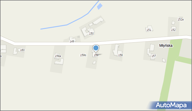 Budy Łańcuckie, Budy Łańcuckie, 159, mapa Budy Łańcuckie