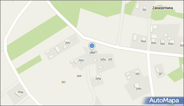 Budy Łańcuckie, Budy Łańcuckie, 395b, mapa Budy Łańcuckie