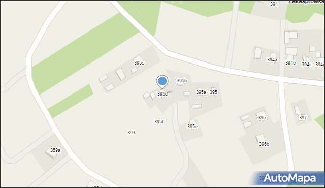 Budy Łańcuckie, Budy Łańcuckie, 395d, mapa Budy Łańcuckie