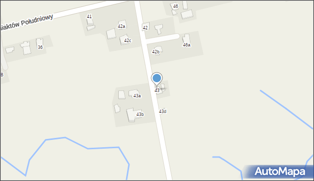 Budy Łańcuckie, Budy Łańcuckie, 43, mapa Budy Łańcuckie