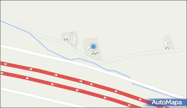 Budy Łańcuckie, Budy Łańcuckie, 474, mapa Budy Łańcuckie