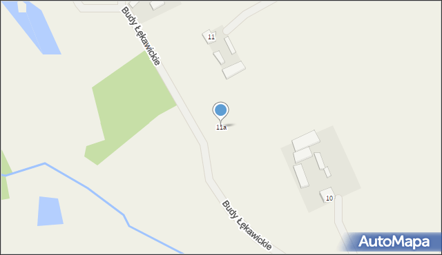 Budy Łękawickie, Budy Łękawickie, 11e, mapa Budy Łękawickie