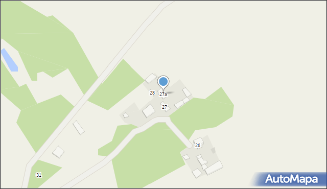 Budy Łękawickie, Budy Łękawickie, 27a, mapa Budy Łękawickie