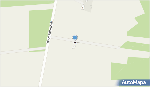 Budy Mdzewskie, Budy Mdzewskie, 5B, mapa Budy Mdzewskie