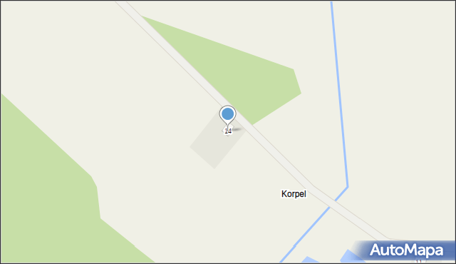 Budy-Mikołajka, Budy-Mikołajka, 14, mapa Budy-Mikołajka