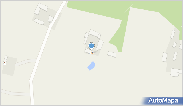 Budy Milewskie, Budy Milewskie, 15, mapa Budy Milewskie