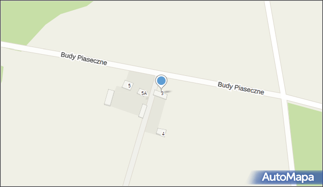 Budy Piaseczne, Budy Piaseczne, 3, mapa Budy Piaseczne