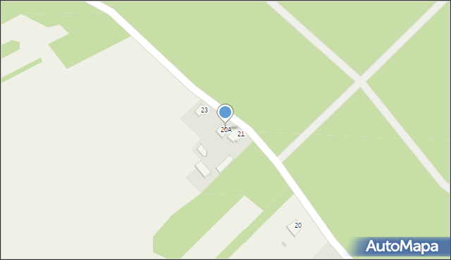 Budy Prywatne, Budy Prywatne, 20A, mapa Budy Prywatne