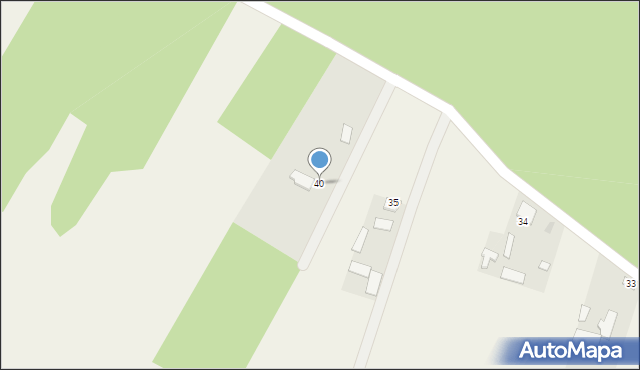 Budy Prywatne, Budy Prywatne, 40, mapa Budy Prywatne
