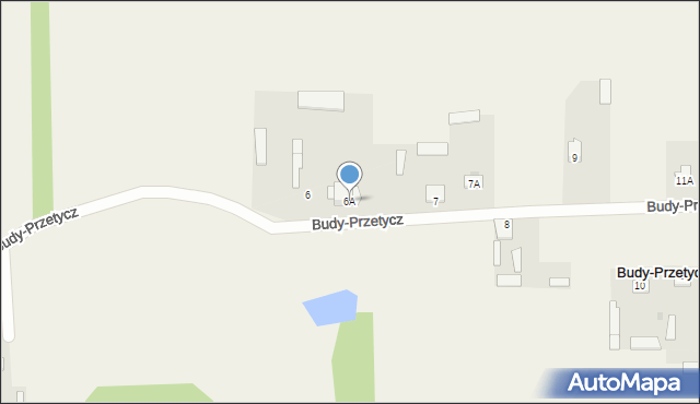 Budy-Przetycz, Budy-Przetycz, 6A, mapa Budy-Przetycz