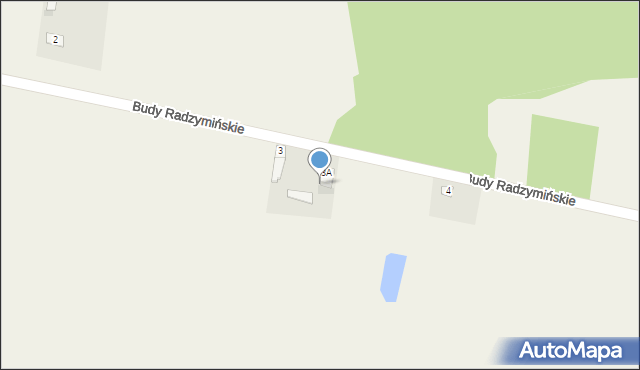 Budy Radzymińskie, Budy Radzymińskie, 3a-1, mapa Budy Radzymińskie