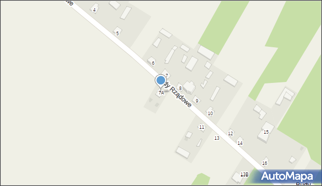 Budy Rządowe, Budy Rządowe, 7A, mapa Budy Rządowe