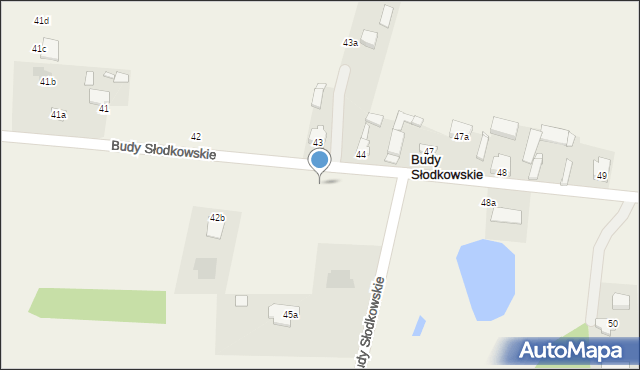 Budy Słodkowskie, Budy Słodkowskie, 44a, mapa Budy Słodkowskie