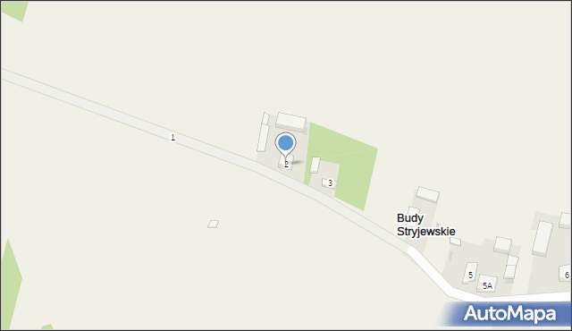 Budy Stryjewskie, Budy Stryjewskie, 2, mapa Budy Stryjewskie