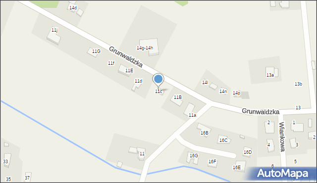 Budy Wolskie, Budy Wolskie, 11c, mapa Budy Wolskie