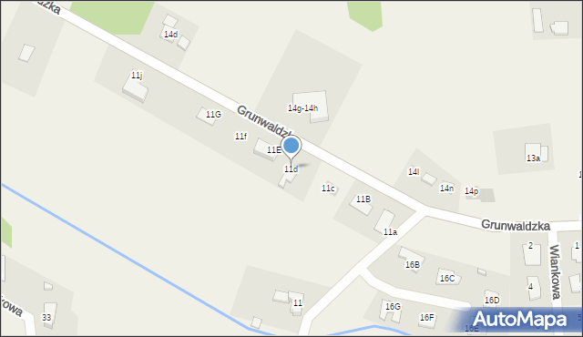 Budy Wolskie, Budy Wolskie, 11d, mapa Budy Wolskie