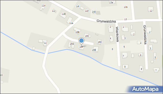 Budy Wolskie, Budy Wolskie, 16F, mapa Budy Wolskie