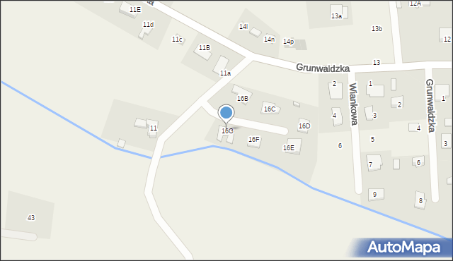 Budy Wolskie, Budy Wolskie, 16G, mapa Budy Wolskie