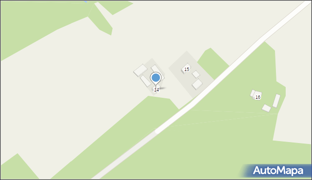 Budy Wolskie, Budy Wolskie, 14, mapa Budy Wolskie