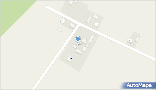 Budy Wolskie, Budy Wolskie, 9, mapa Budy Wolskie