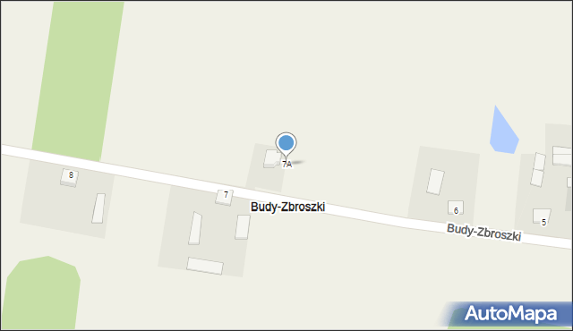 Budy-Zbroszki, Budy-Zbroszki, 7A, mapa Budy-Zbroszki