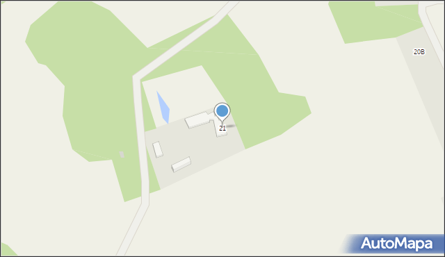 Budy Zosine, Budy Zosine, 21, mapa Budy Zosine