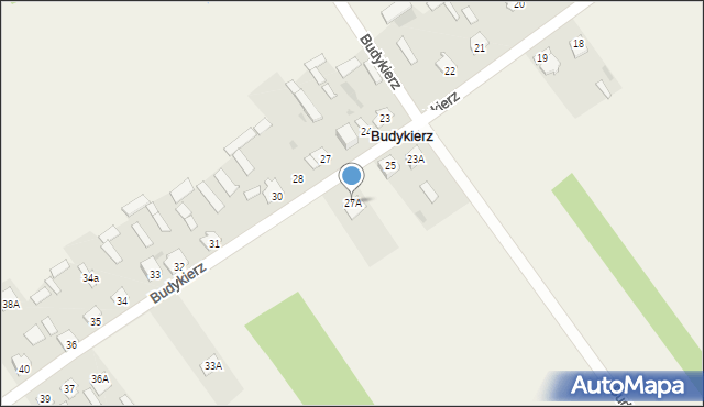 Budykierz, Budykierz, 27A, mapa Budykierz