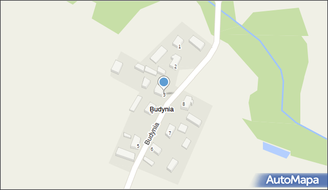 Budynia, Budynia, 3, mapa Budynia