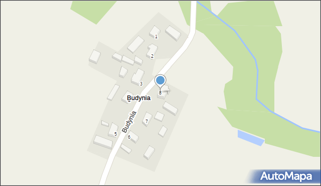 Budynia, Budynia, 8, mapa Budynia