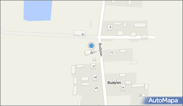 Budynin, Budynin, 48, mapa Budynin