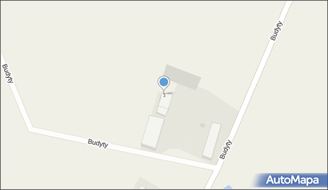 Budyty, Budyty, 3, mapa Budyty