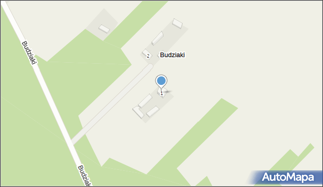 Budziaki, Budziaki, 1, mapa Budziaki
