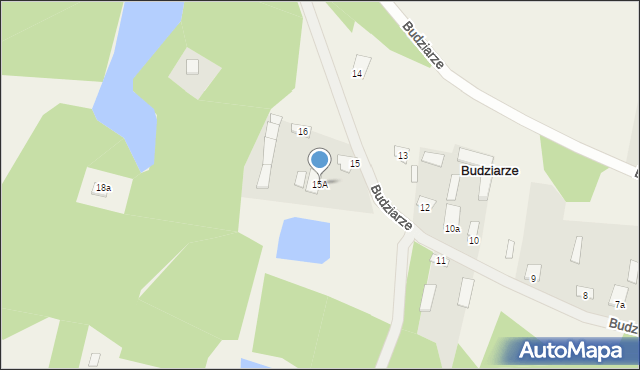 Budziarze, Budziarze, 15A, mapa Budziarze