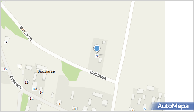 Budziarze, Budziarze, 7C, mapa Budziarze