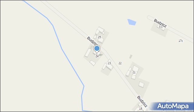 Budzicz, Budzicz, 24, mapa Budzicz