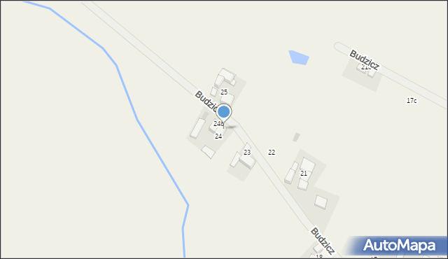 Budzicz, Budzicz, 24a, mapa Budzicz