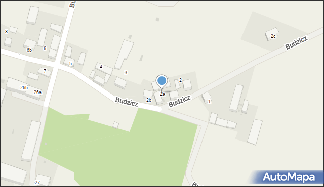 Budzicz, Budzicz, 2a, mapa Budzicz
