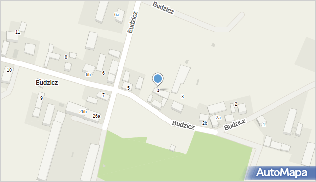 Budzicz, Budzicz, 4, mapa Budzicz