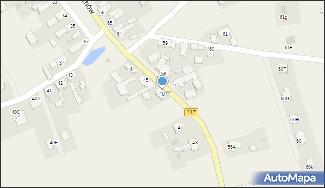 Budziechów, Budziechów, 46, mapa Budziechów