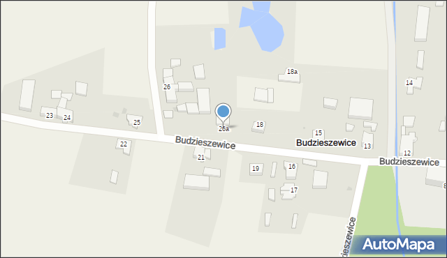 Budzieszewice, Budzieszewice, 26a, mapa Budzieszewice