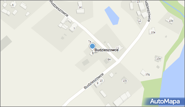 Budzieszowce, Budzieszowce, 8, mapa Budzieszowce