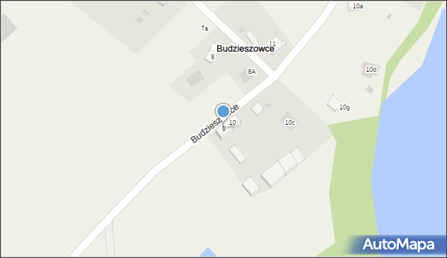 Budzieszowce, Budzieszowce, 9, mapa Budzieszowce