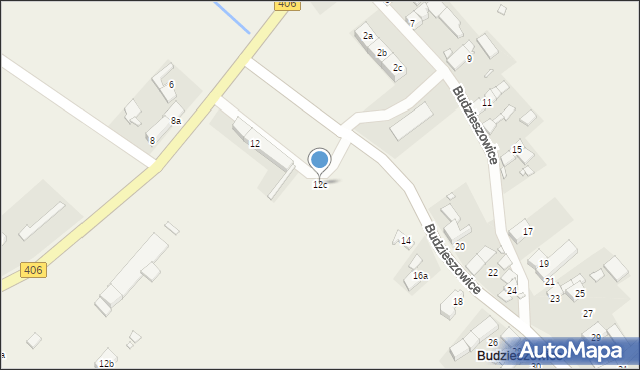 Budzieszowice, Budzieszowice, 12c, mapa Budzieszowice