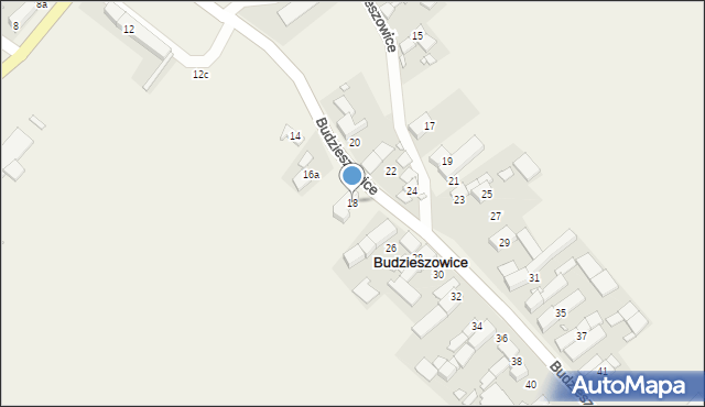 Budzieszowice, Budzieszowice, 18, mapa Budzieszowice