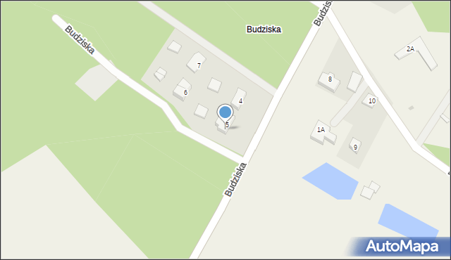 Budziska, Budziska, 5a, mapa Budziska